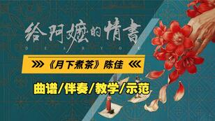 陈佳歌曲《月下煮茶》古筝D调完整版简谱