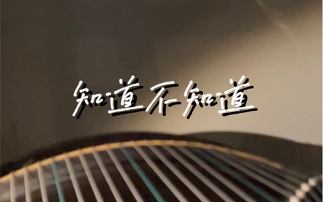 古筝曲《知道不知道》D调完整版简谱及伴奏