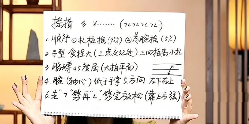 10天古筝摇指训练Day2:换弦+弱摇教程(万能节奏型/节拍器跟练)