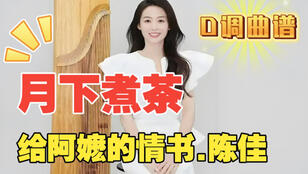 【月下煮茶】古筝D调演奏版简谱及伴奏-袁雪梅教学版