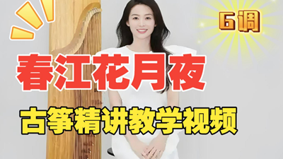 古筝名曲《春江花月夜.G调》袁雪梅教学专用